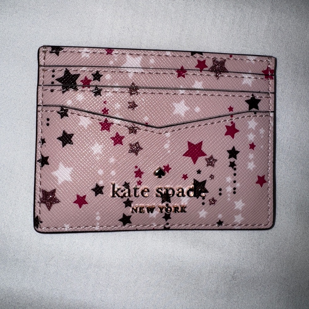 Kate Spade Pink Star Card Holder